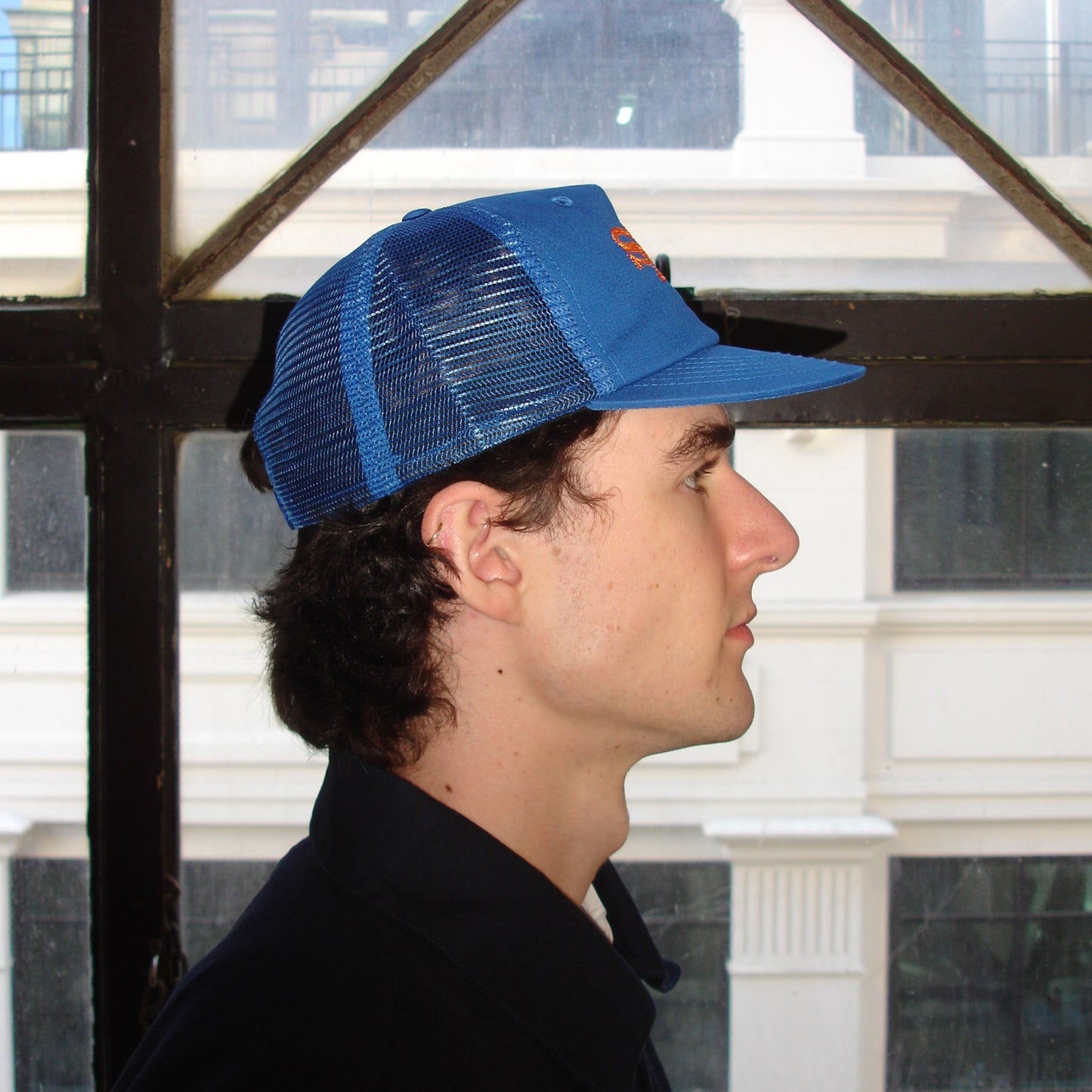 MONOGRAM TRUCKER CAP | ROYAL