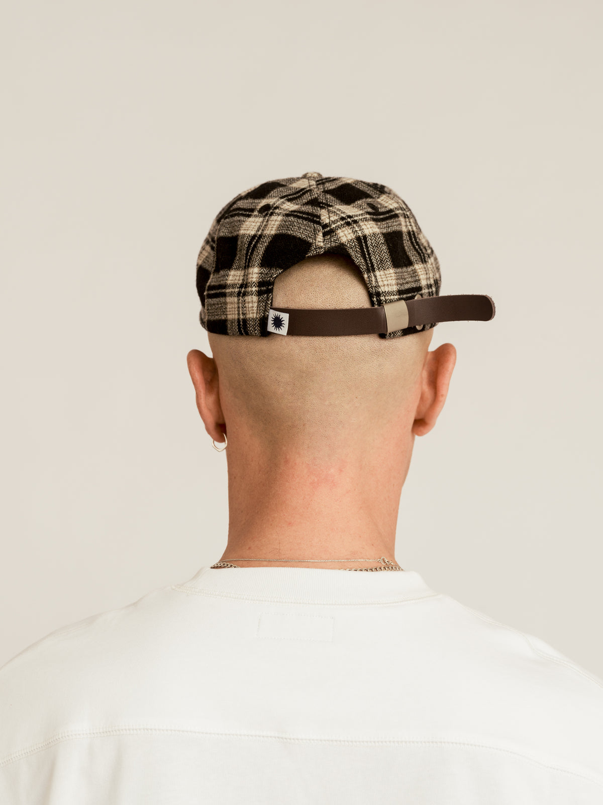 SPELLOUT BALLCAP | BLACK WOOL PLAID