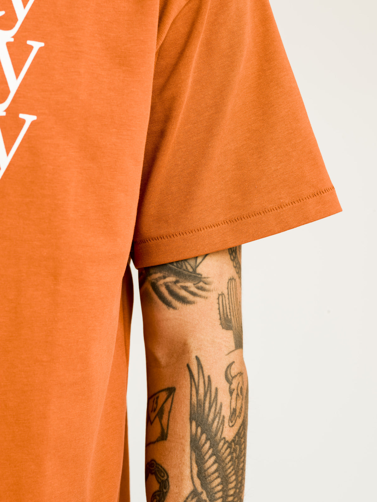TRANSPARENCY TEE | RUST ORANGE