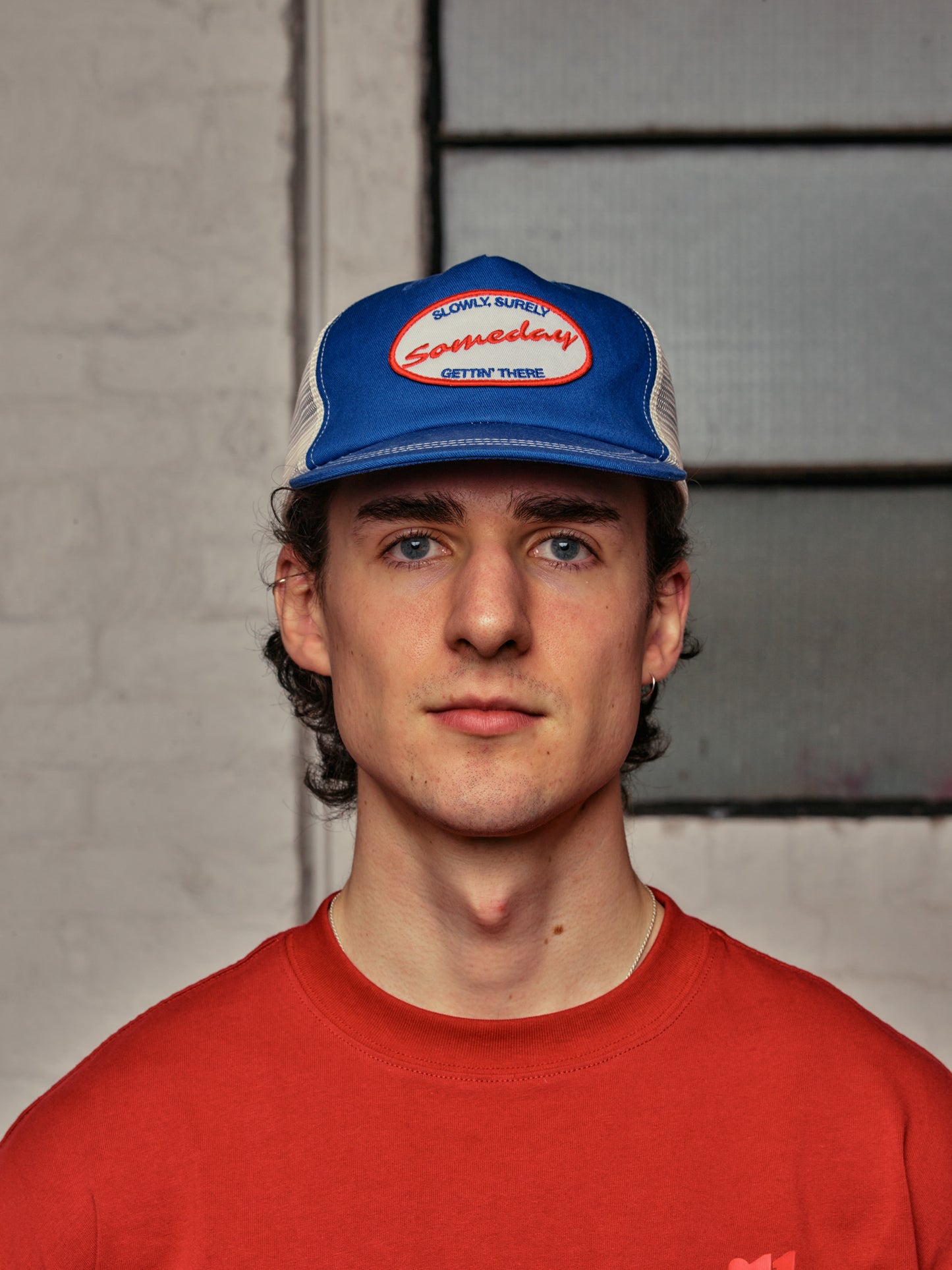 GETTIN' THERE TRUCKER CAP | ROYAL BLUE