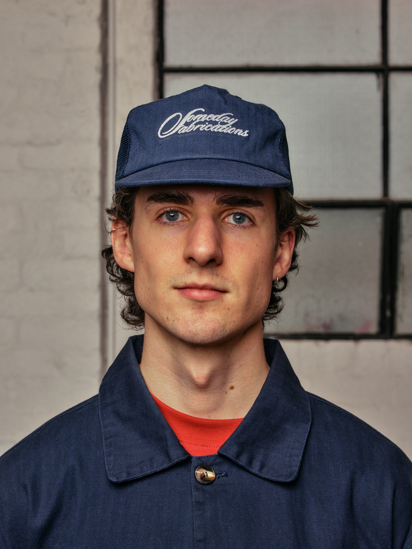 SCRIPT HBT TRUCKER CAP | NAVY