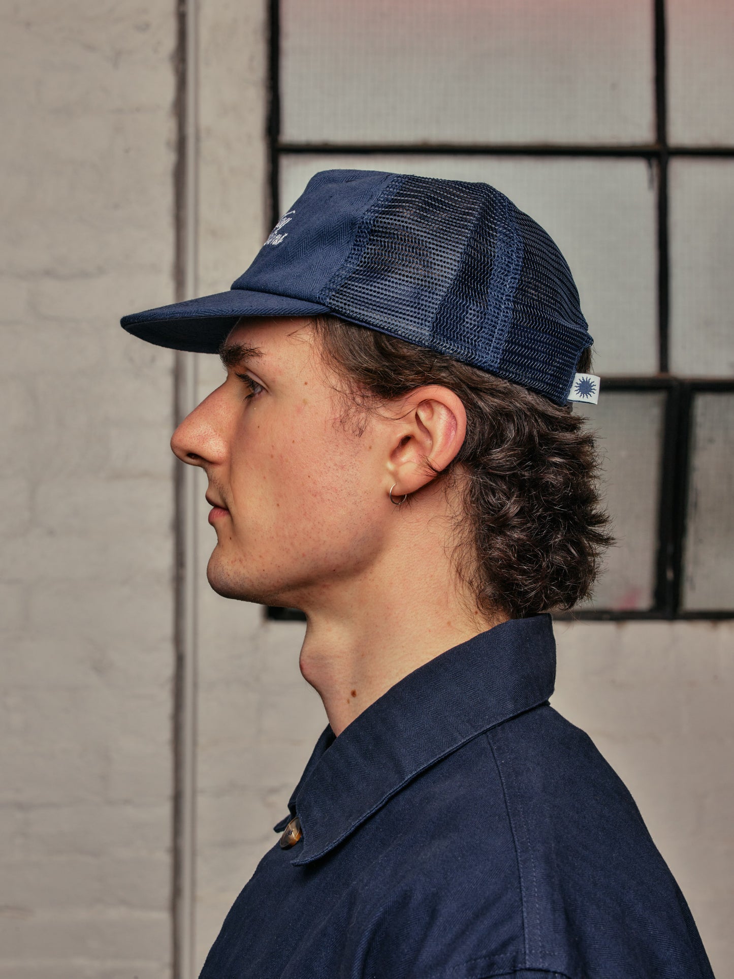 SCRIPT HBT TRUCKER CAP | NAVY