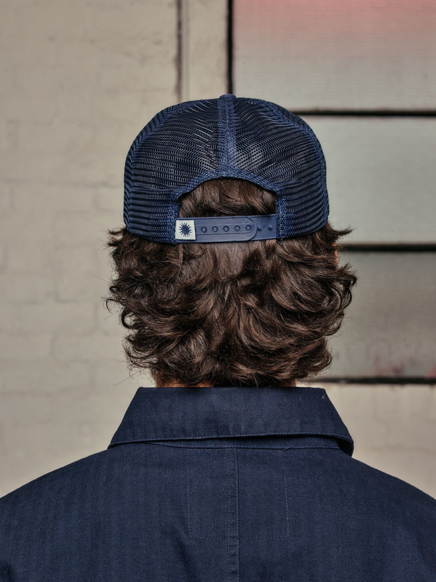 SCRIPT HBT TRUCKER CAP | NAVY