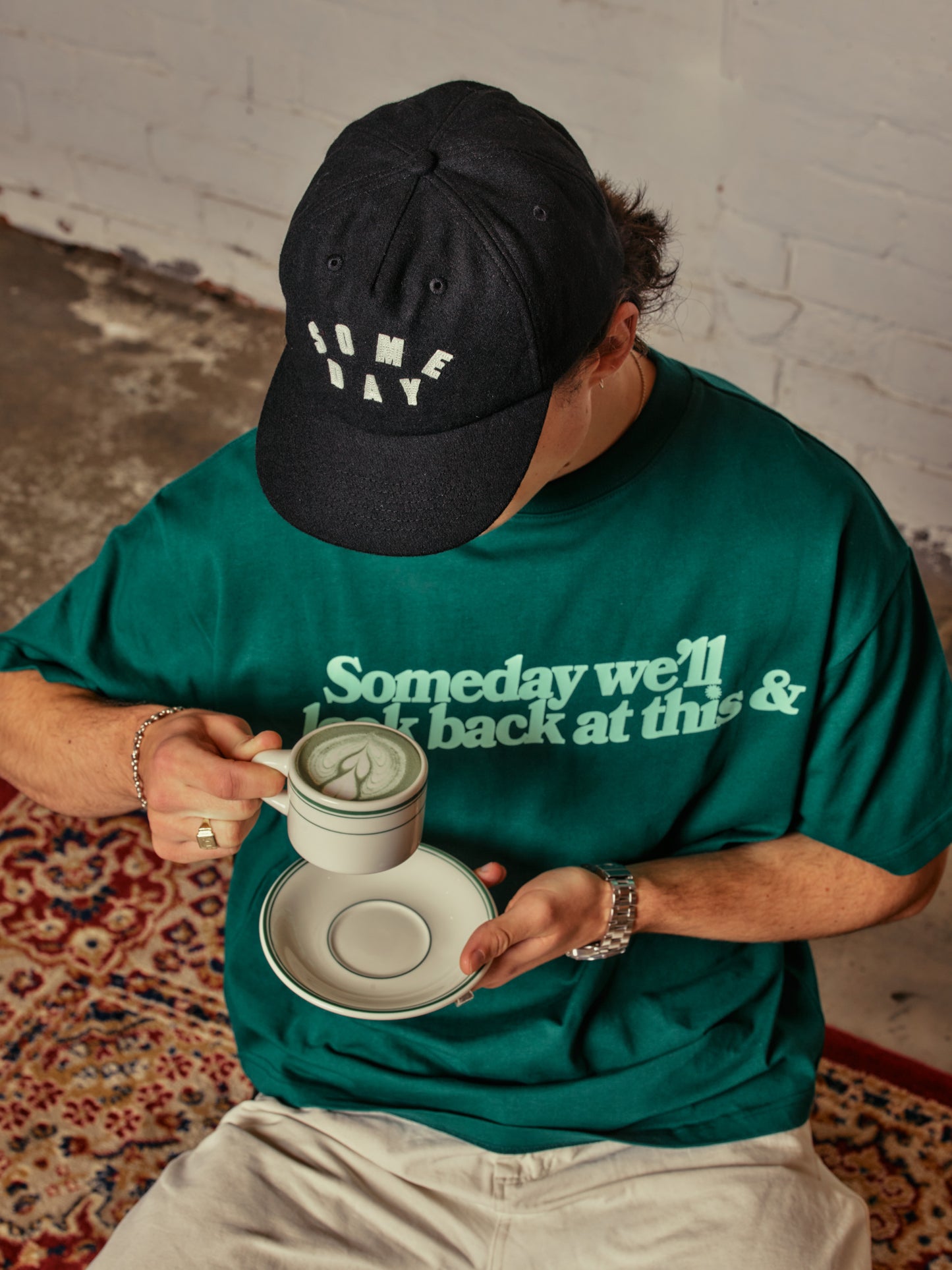 LOOK BACK TEE | MATCHA