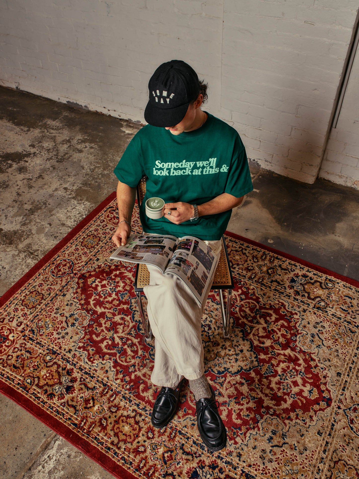 LOOK BACK TEE | MATCHA