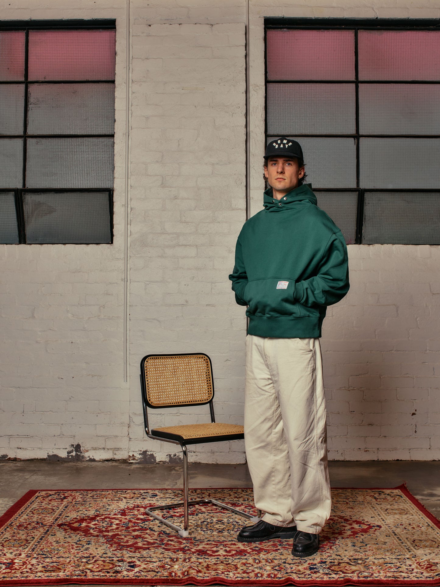 50's SNAP HOODIE | FOREST GREEN