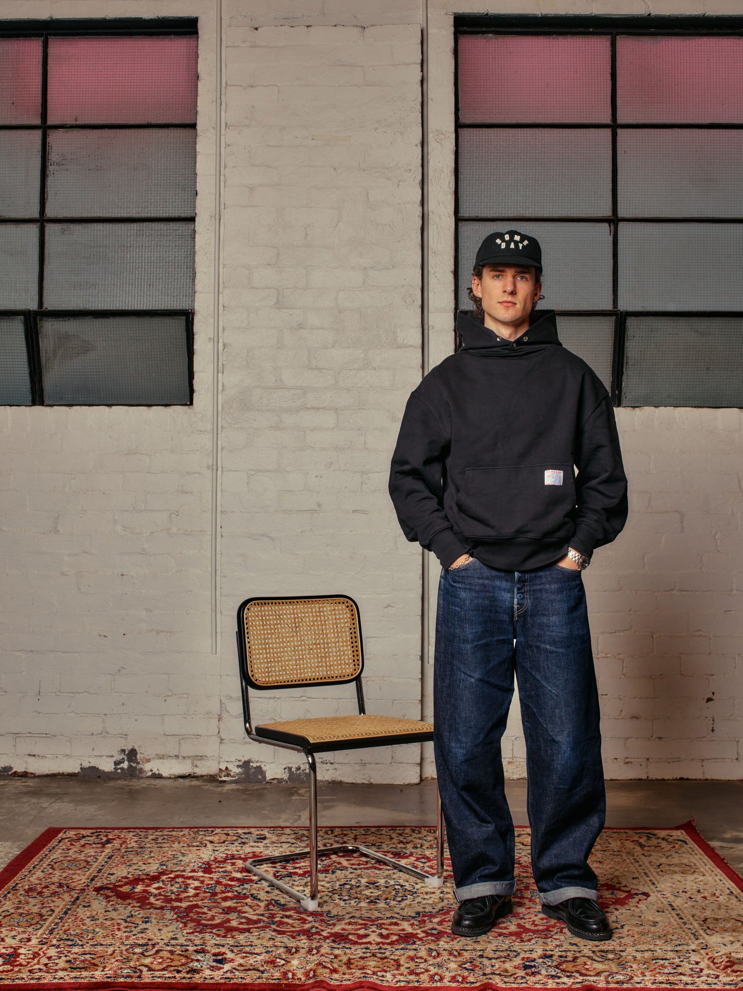 50's SNAP HOODIE | BLACK