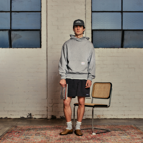 50's SNAP HOODIE | HEATHER GREY