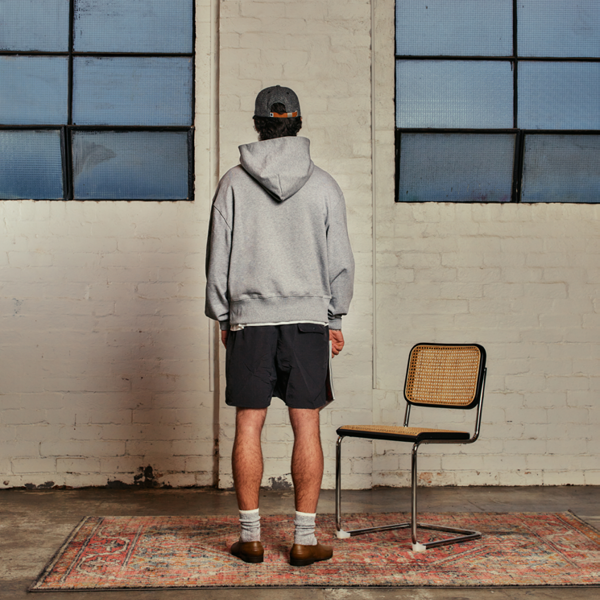 50's SNAP HOODIE | HEATHER GREY