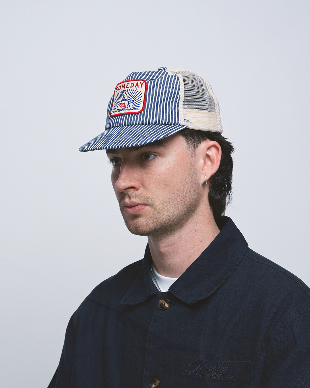 HICKORY TRUCKER CAP | INDIGO BLUE