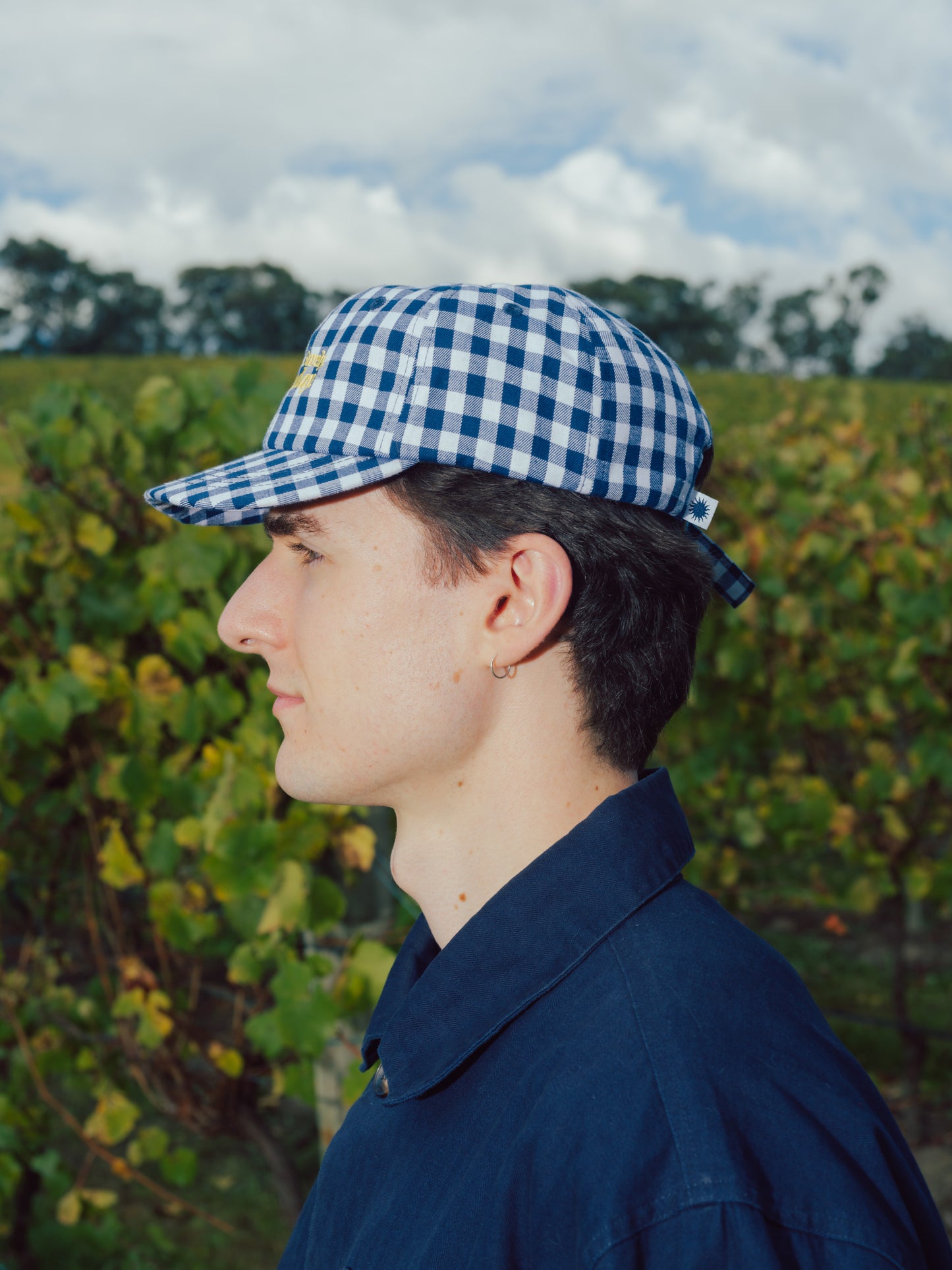 SLOWLY, SURELY BENDY BRIM | GINGHAM BLUE