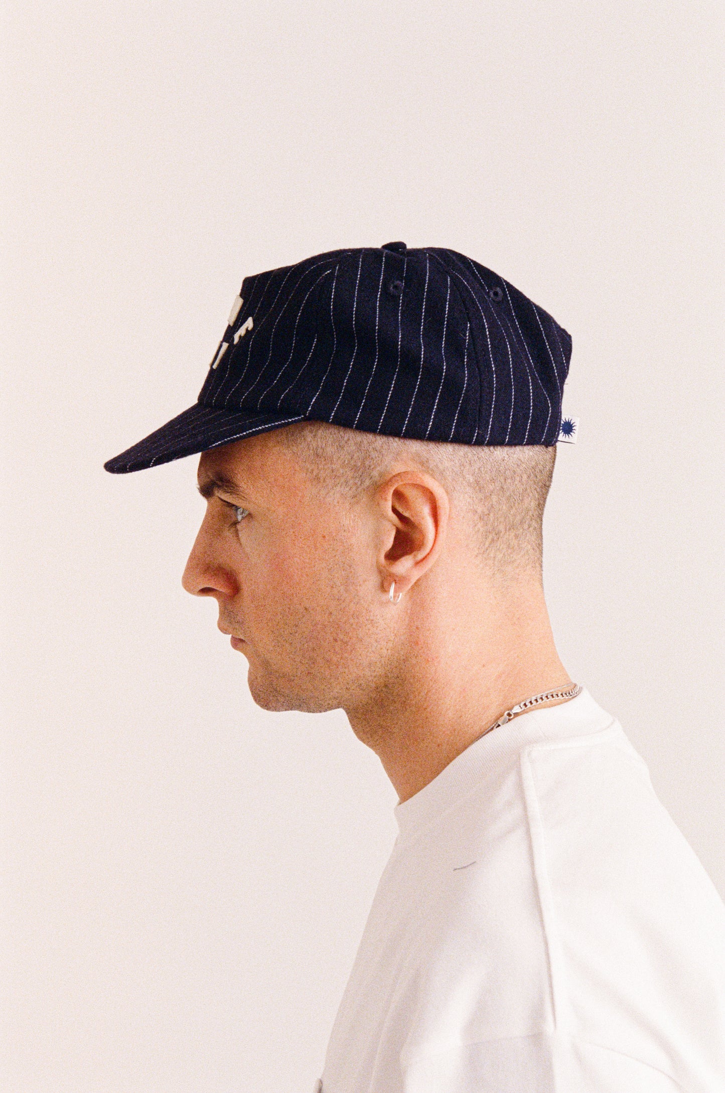 SPELLOUT BALLCAP | PINSTRIPE NAVY