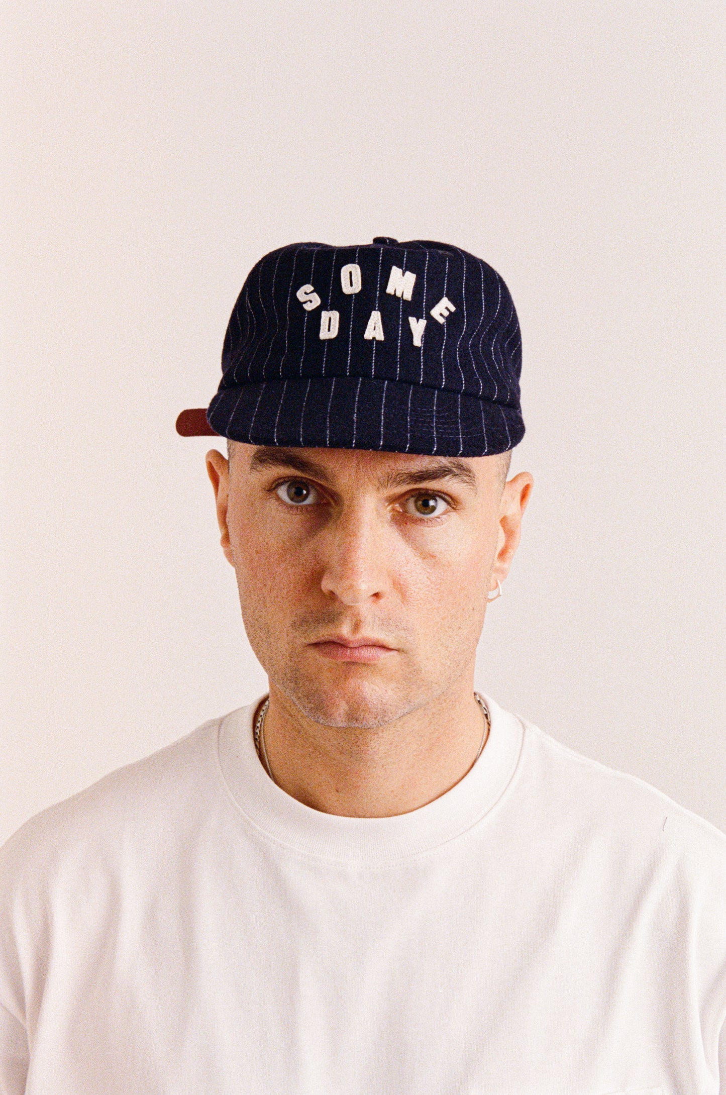SPELLOUT BALLCAP | PINSTRIPE NAVY