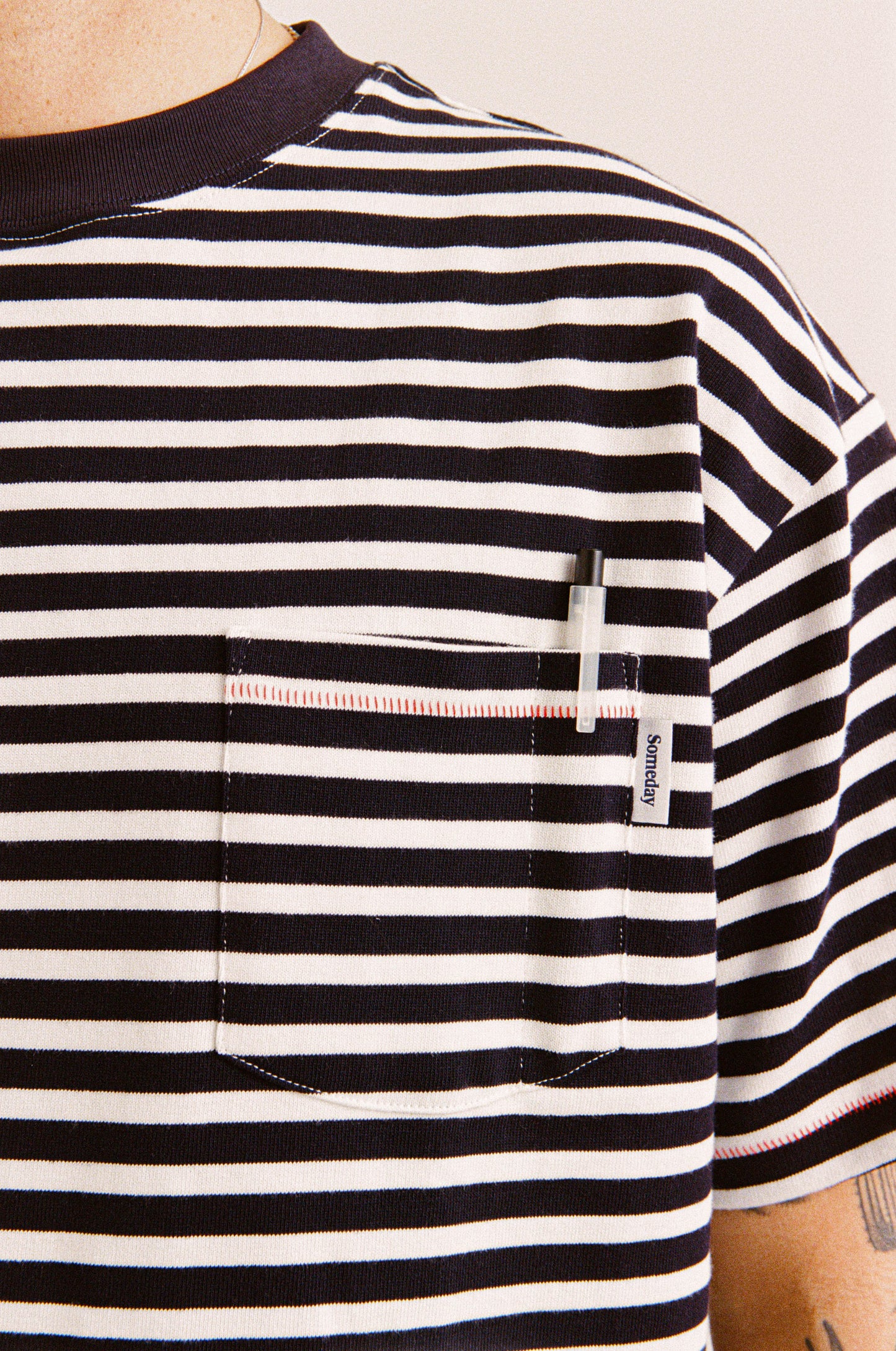 MARINER STRIPED POCKET TEE