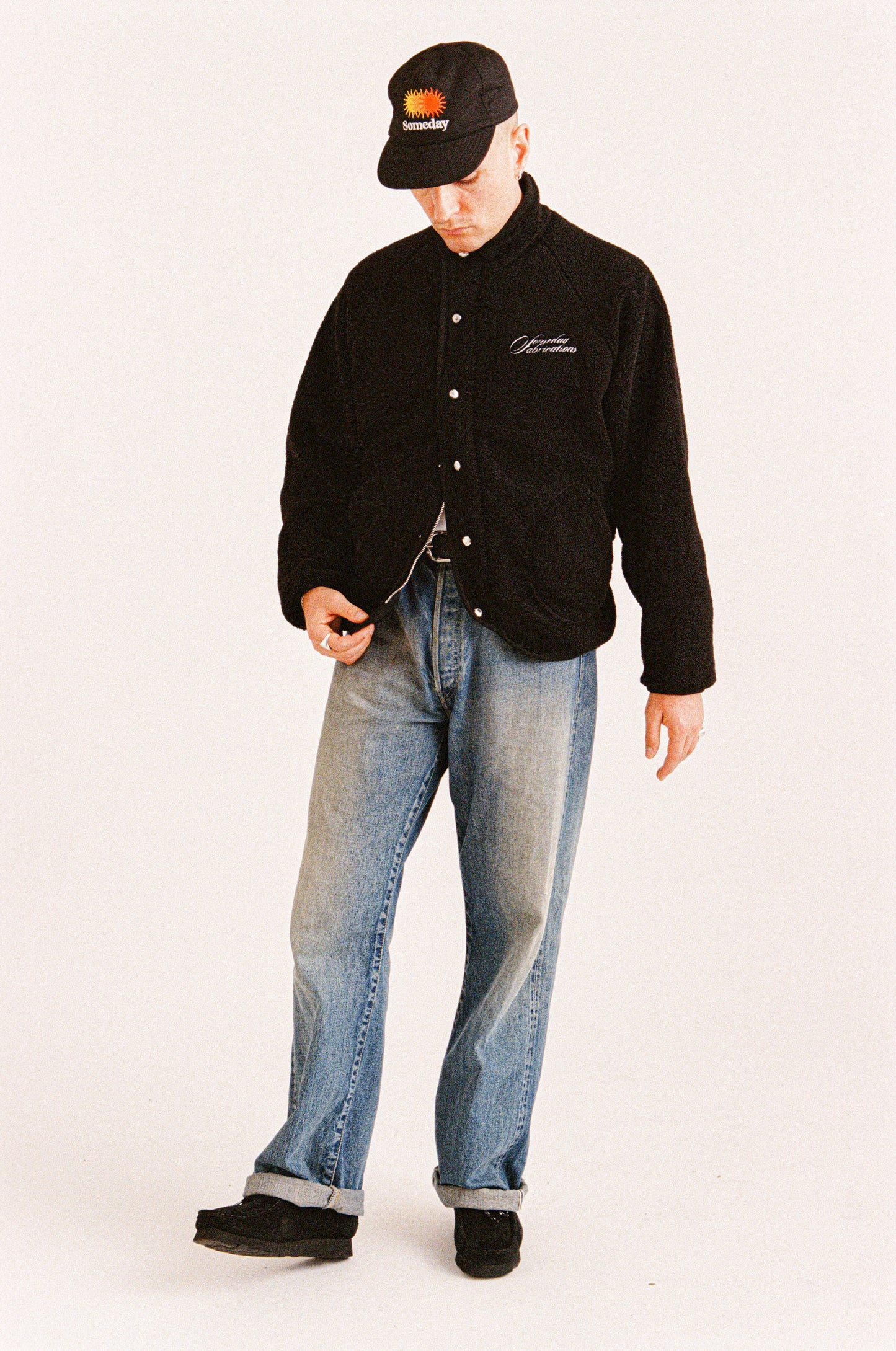 OUTPOST WIDE FLEECE | BLACK