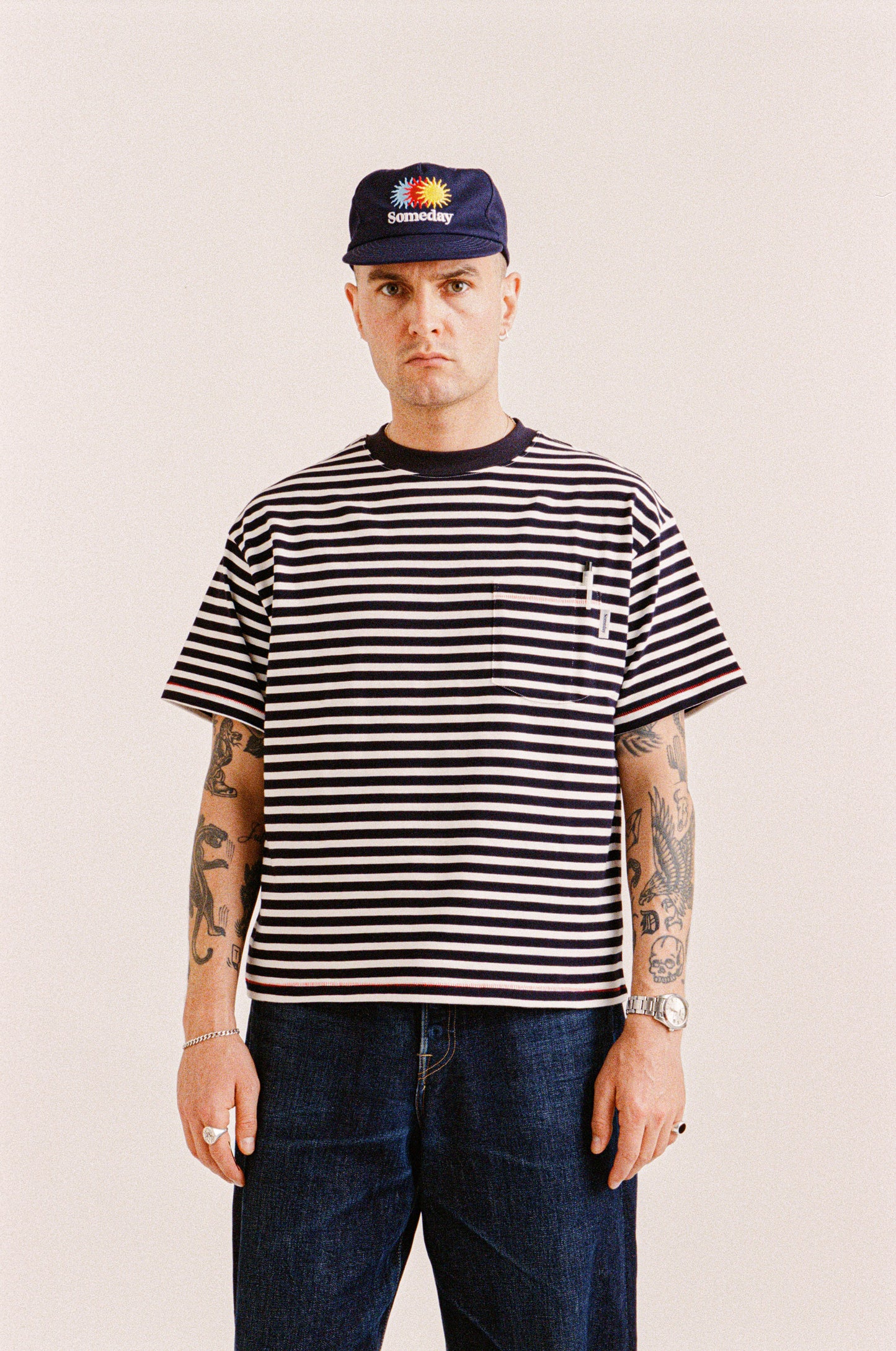 MARINER STRIPED POCKET TEE