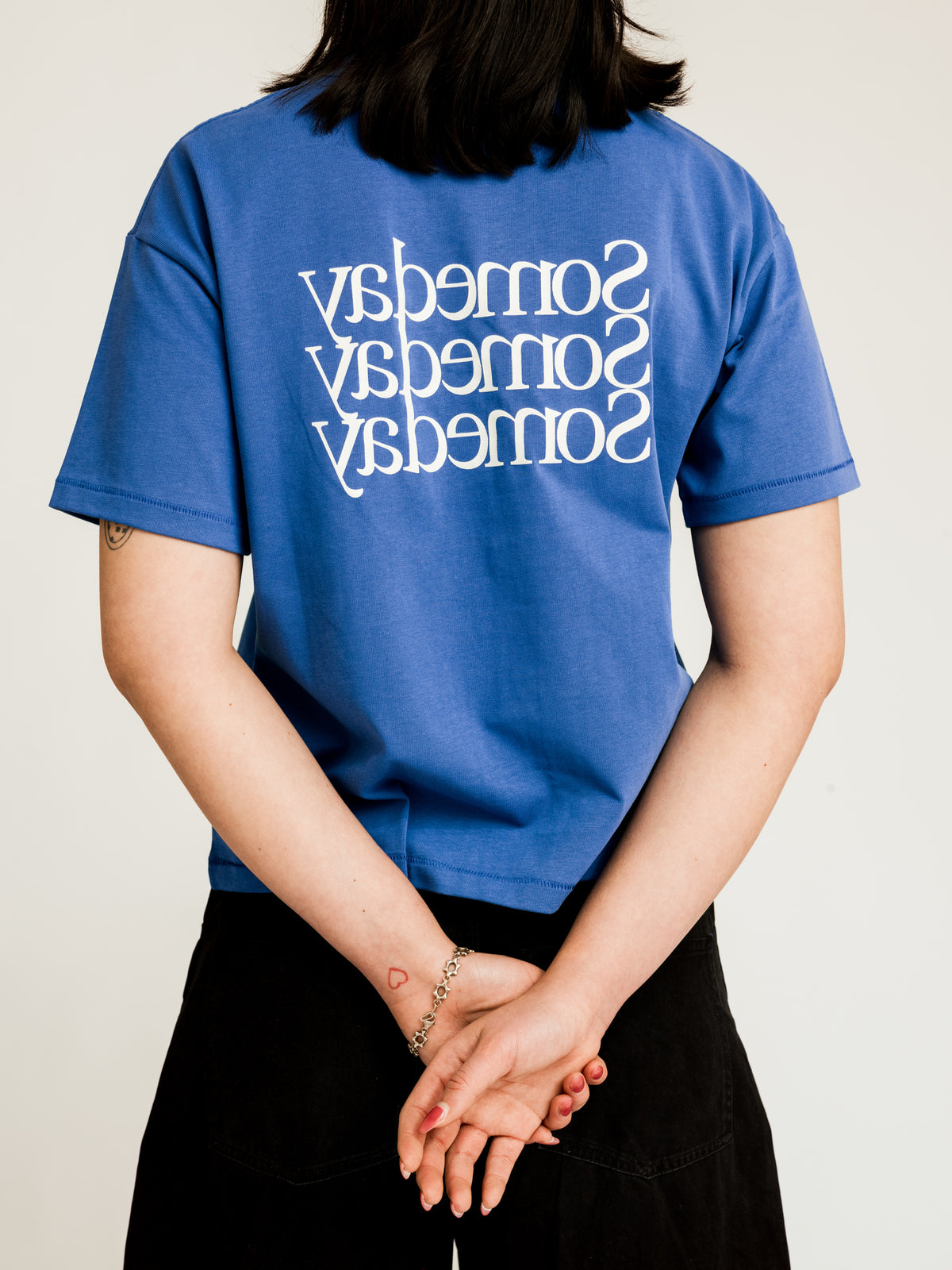 TRANSPARENCY TEE | AZURE BLUE