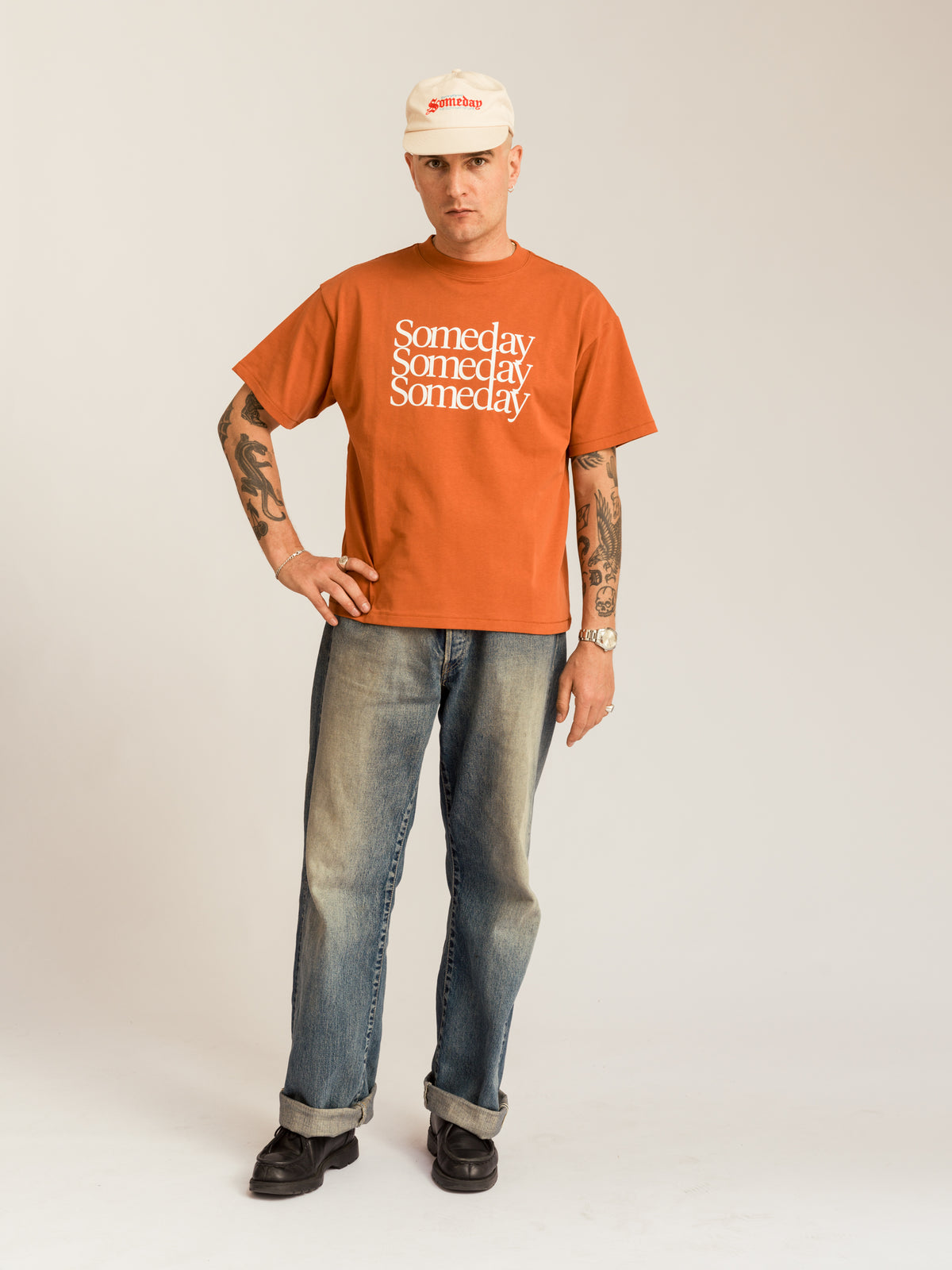 TRANSPARENCY TEE | RUST ORANGE