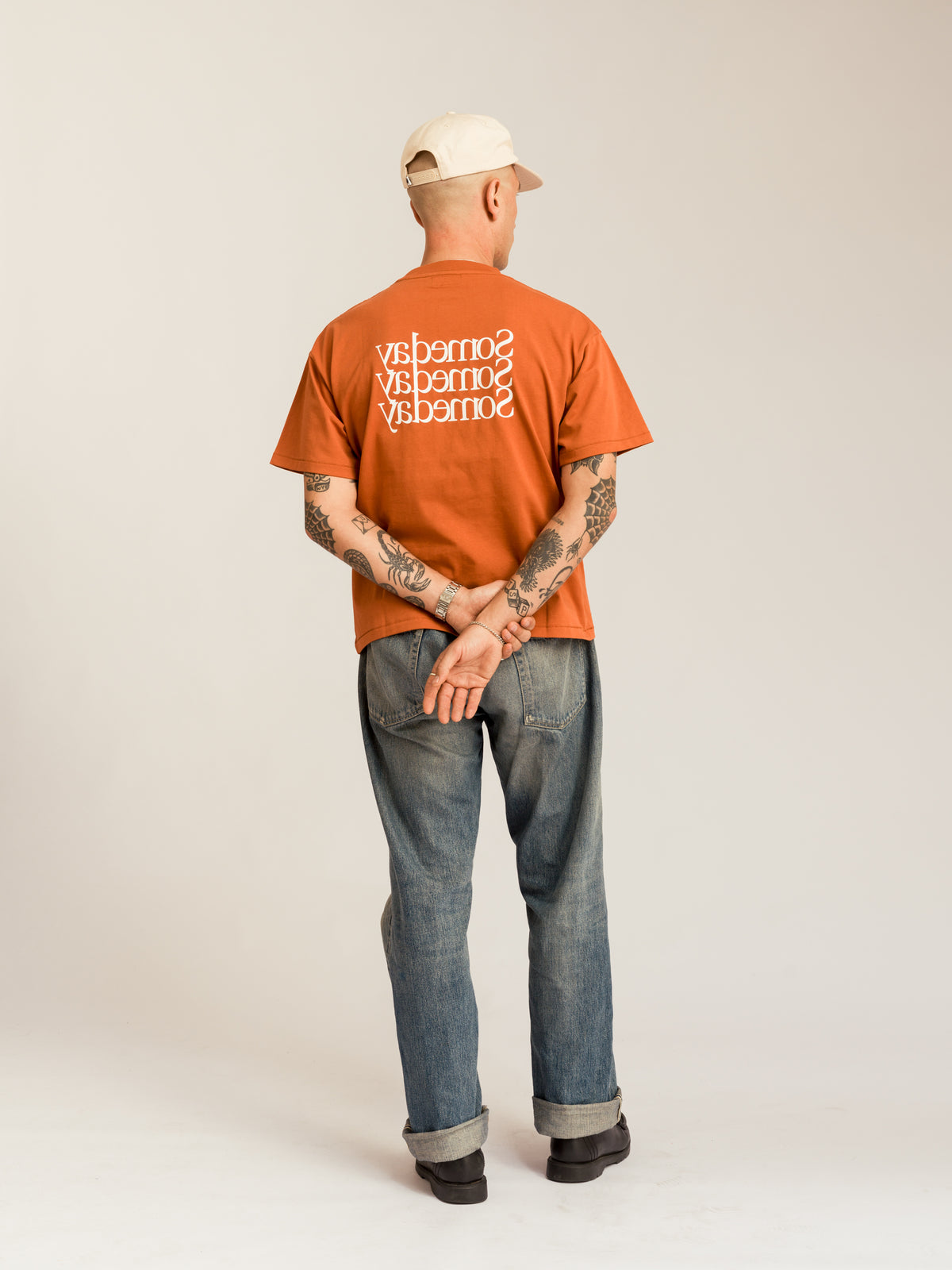 TRANSPARENCY TEE | RUST ORANGE