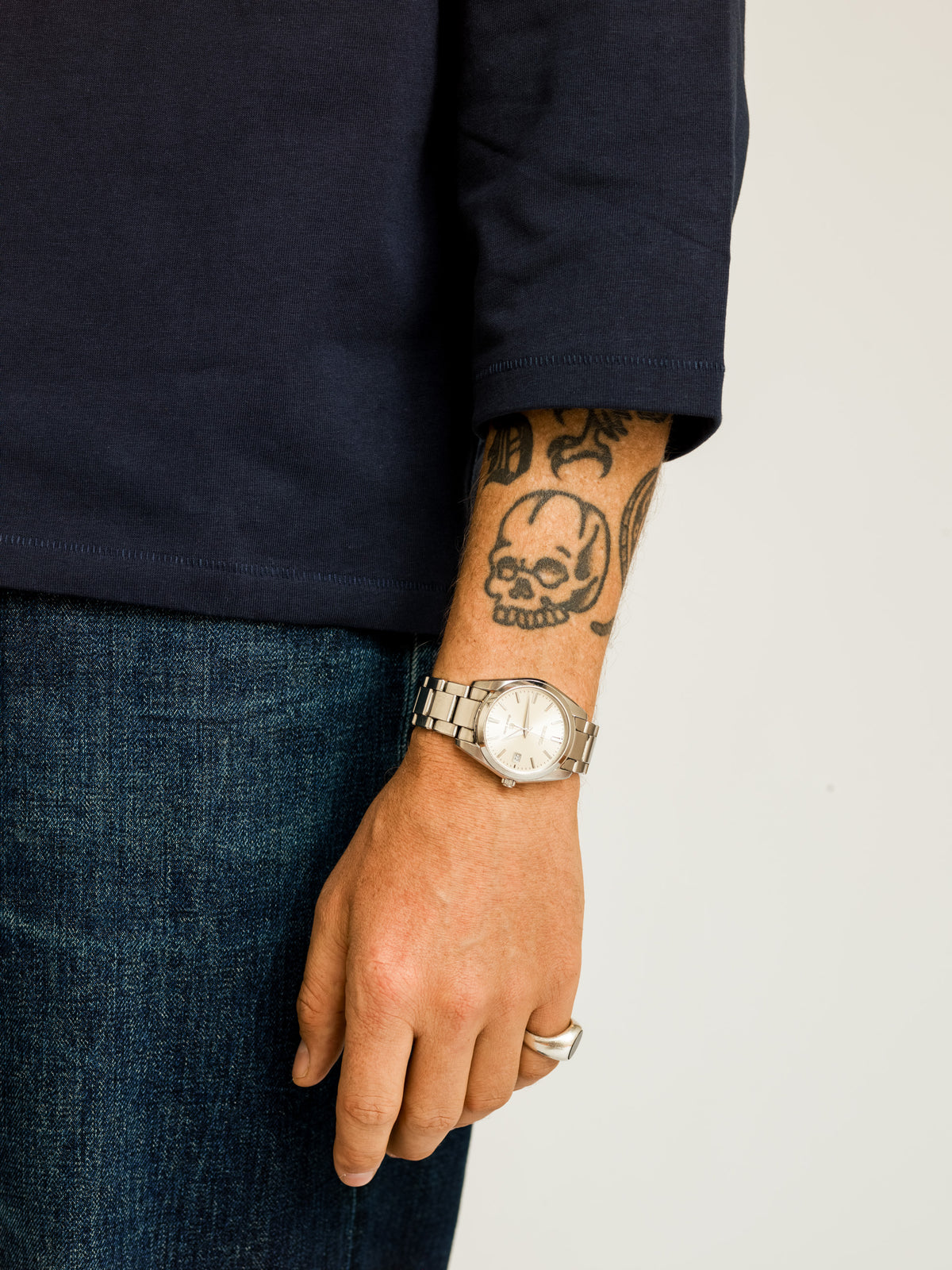 BLEACHER 3/4 SLEEVE TEE | NAVY
