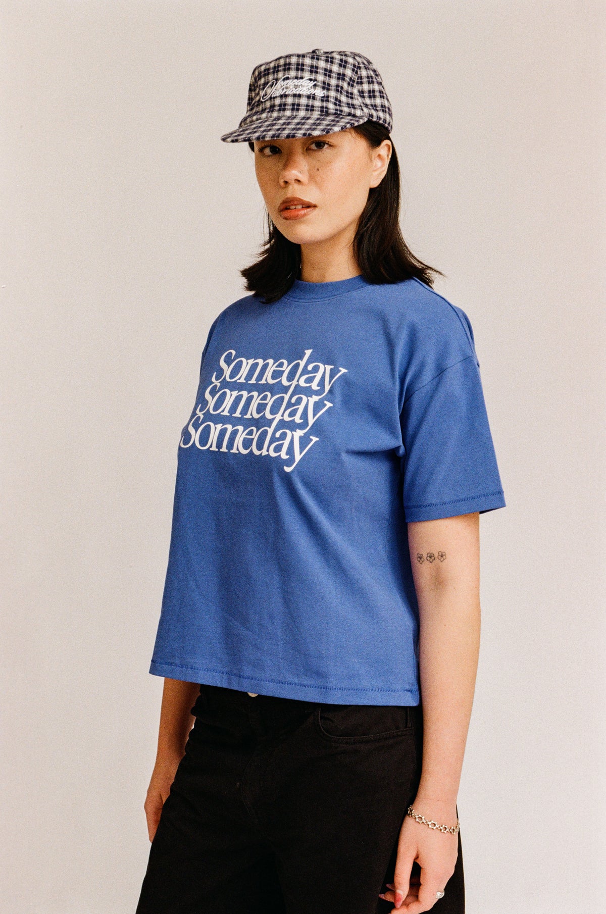TRANSPARENCY TEE | AZURE BLUE