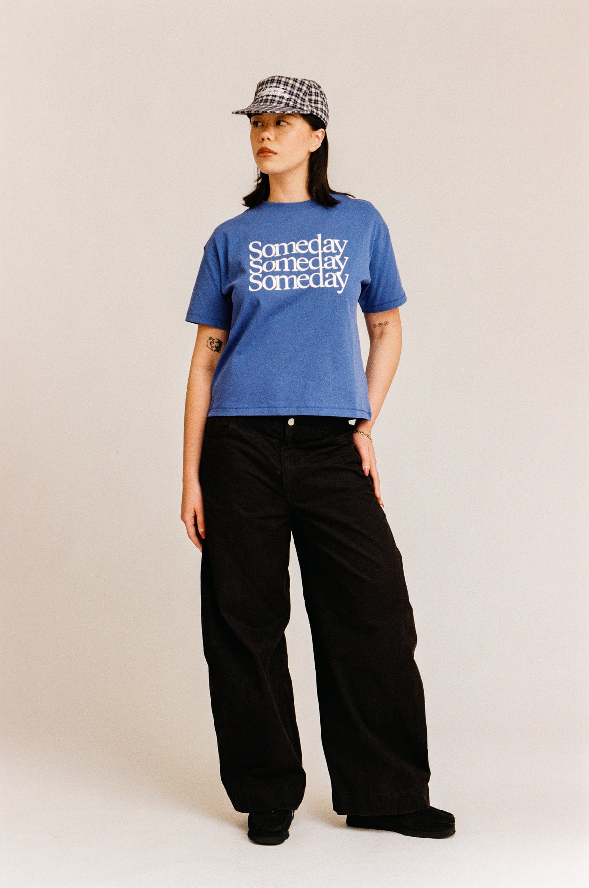 TRANSPARENCY TEE | AZURE BLUE
