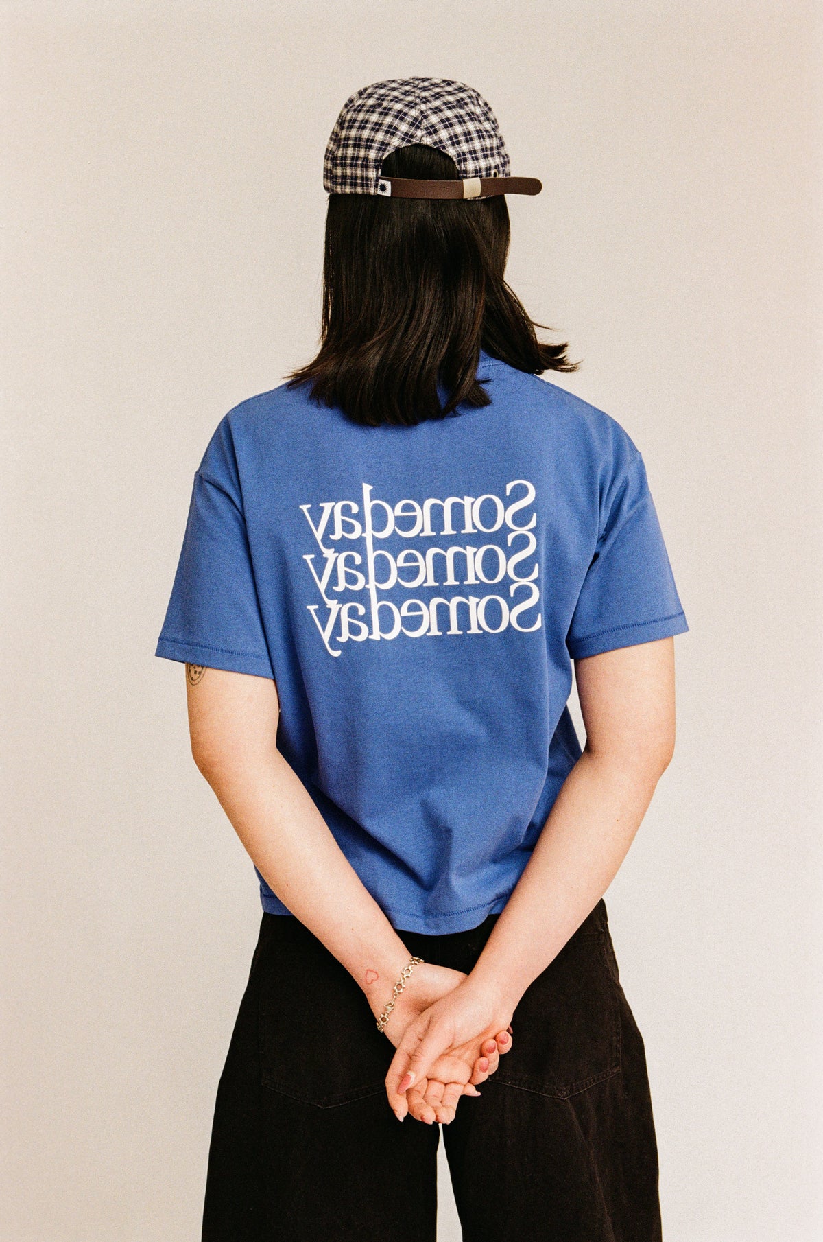 TRANSPARENCY TEE | AZURE BLUE