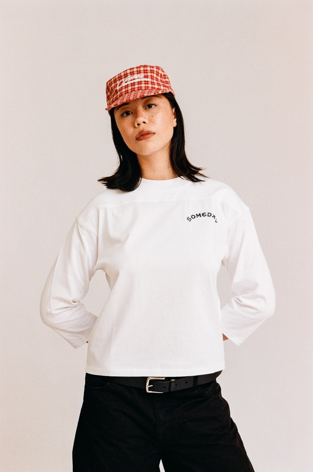BLEACHER 3/4 SLEEVE TEE | WHITE