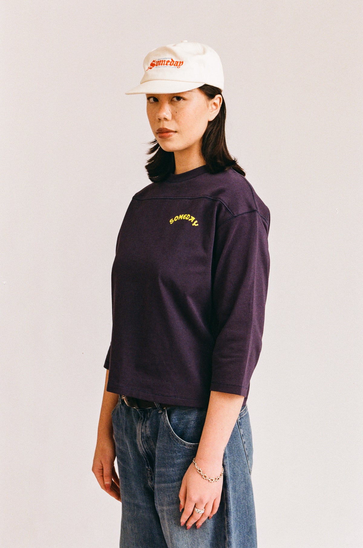 BLEACHER 3/4 SLEEVE TEE | NAVY