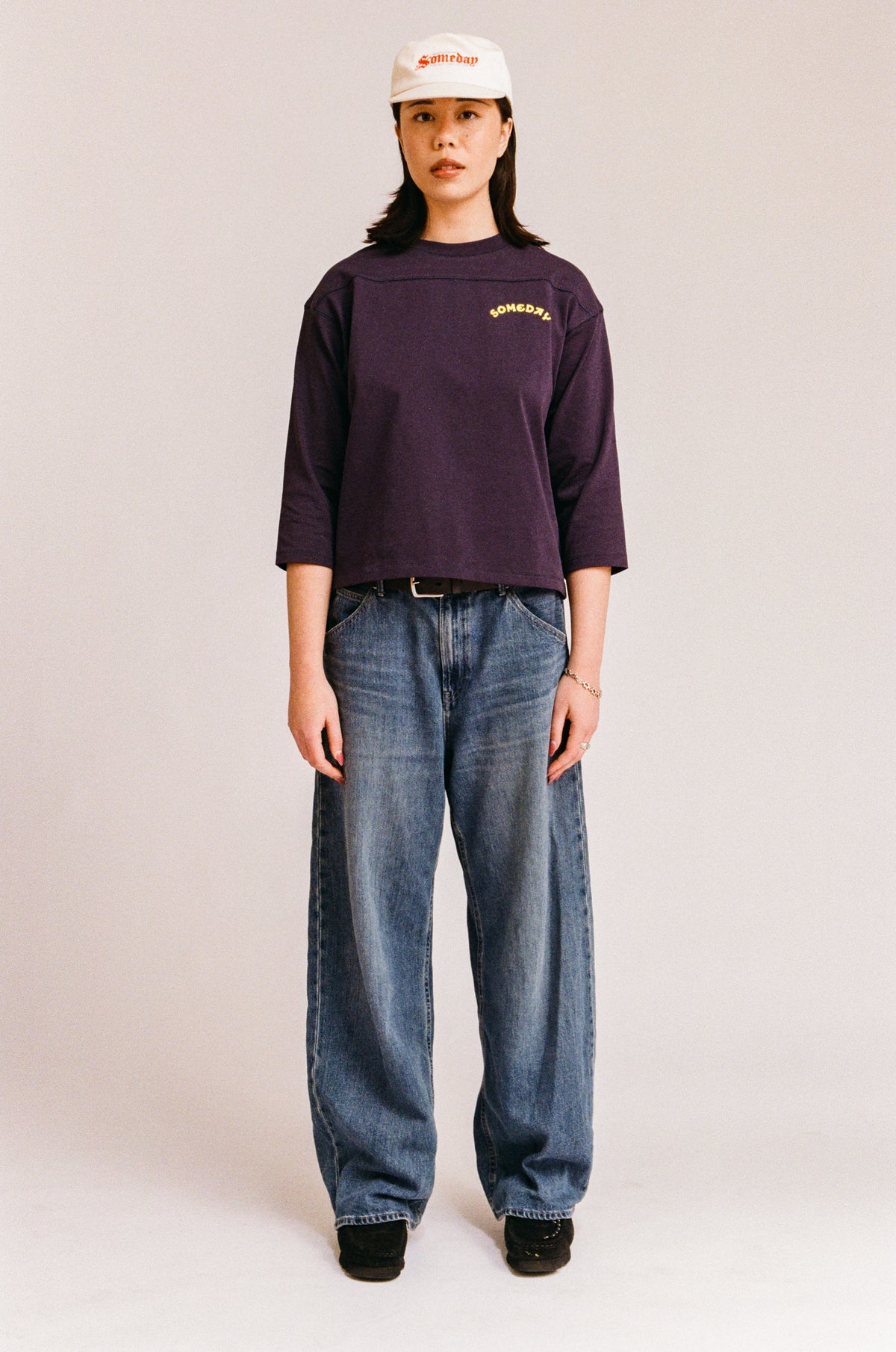 BLEACHER 3/4 SLEEVE TEE | NAVY