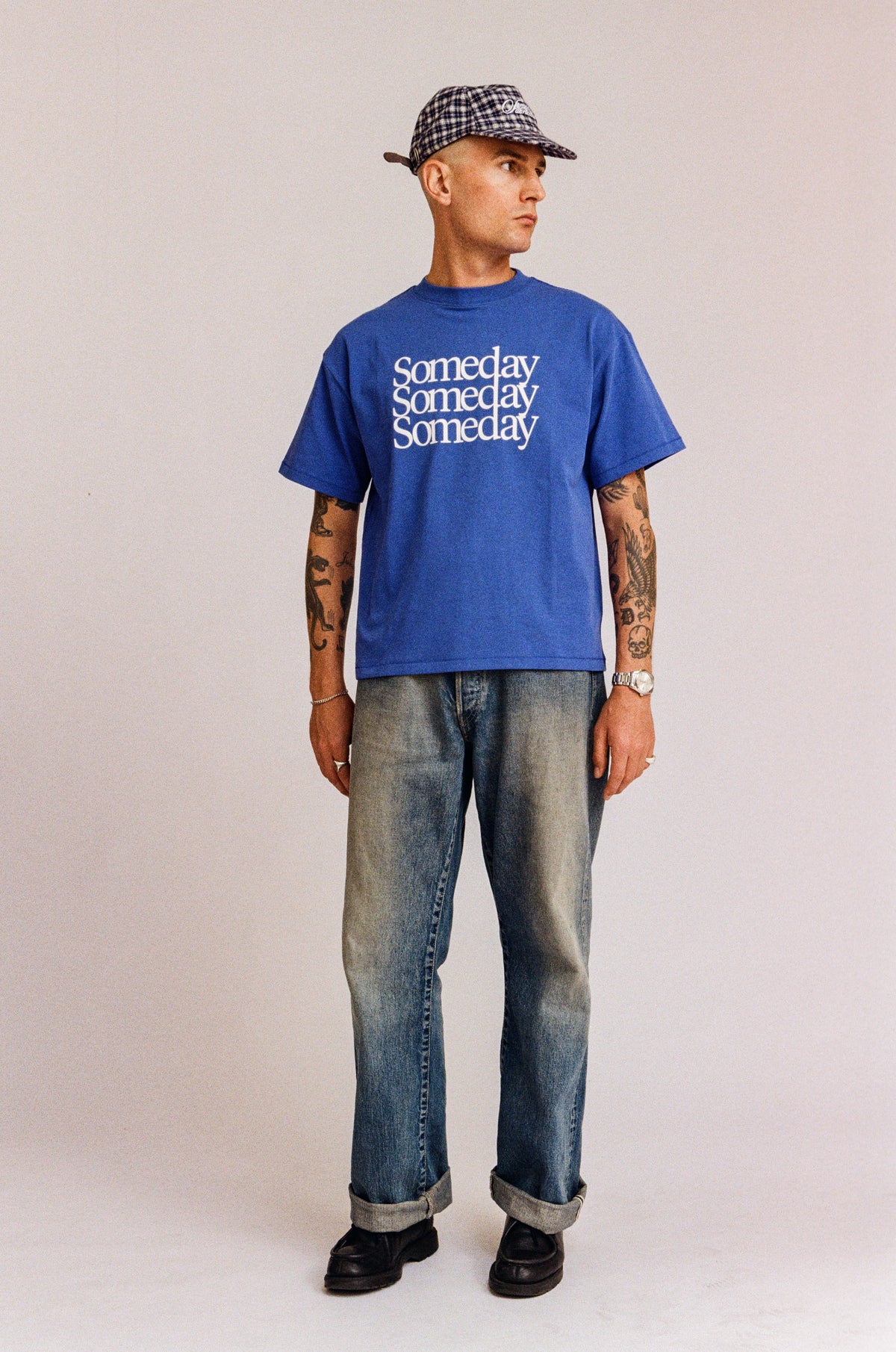 TRANSPARENCY TEE | AZURE BLUE