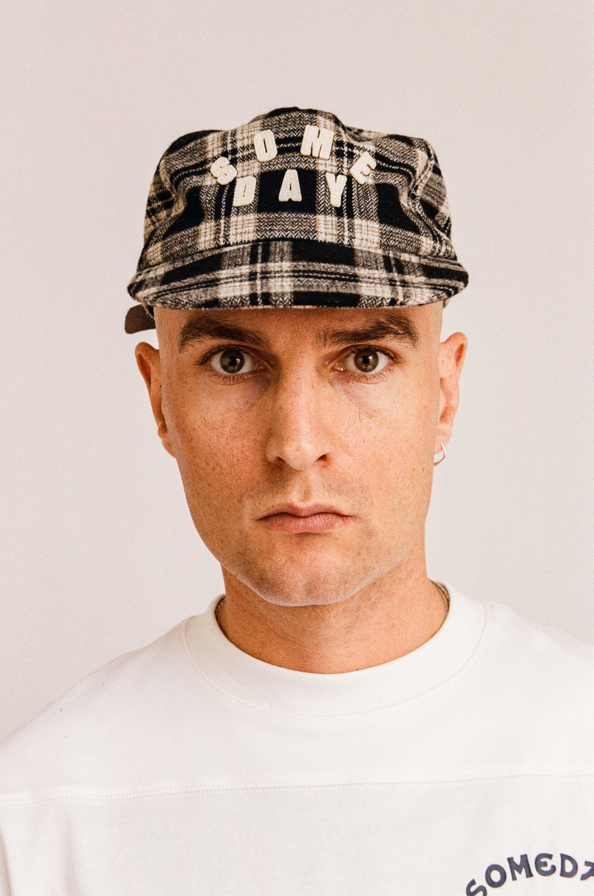 SPELLOUT BALLCAP | BLACK WOOL PLAID