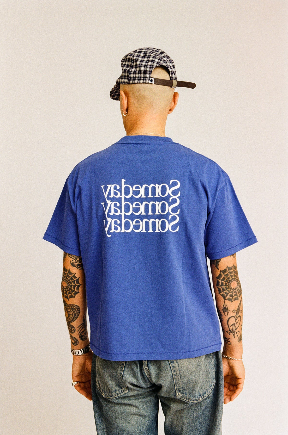 TRANSPARENCY TEE | AZURE BLUE