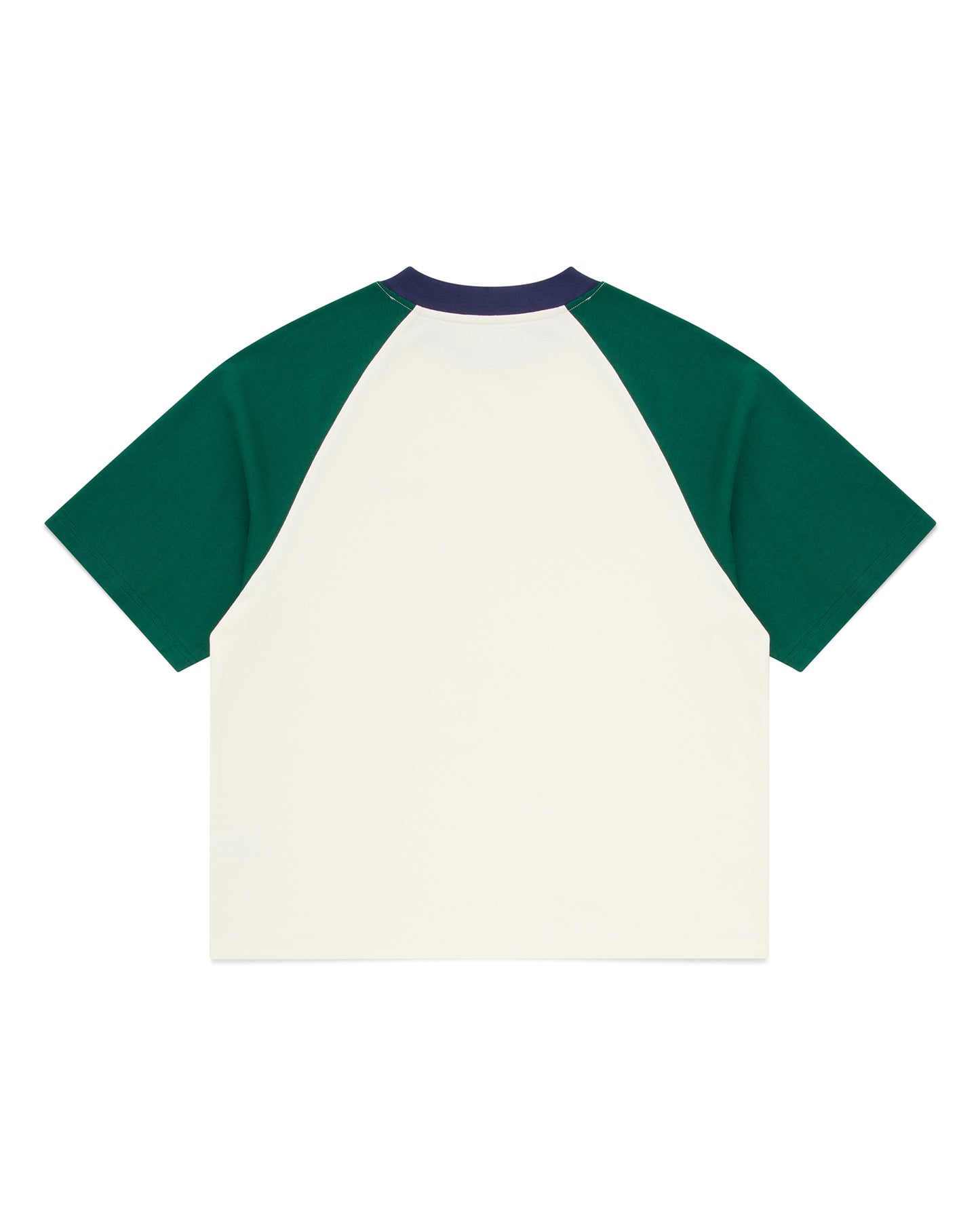RAGLAN TEE | GREEN & VINTAGE WHITE