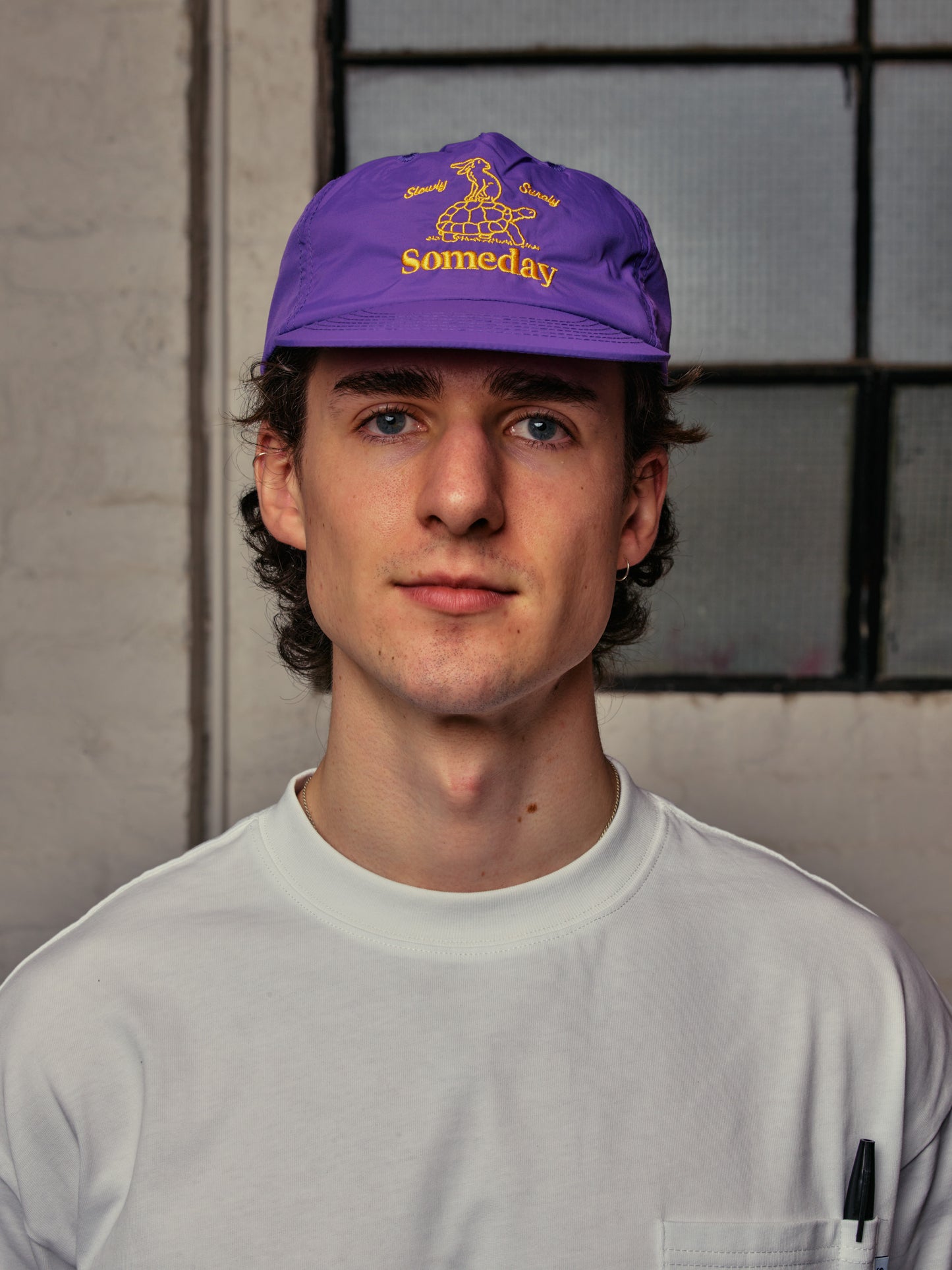 SLOWLY SURELY NYLON CAP | PURPLE