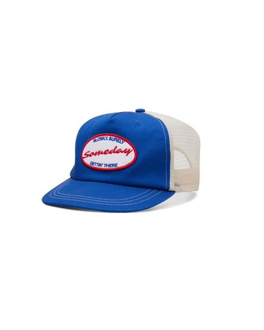 GETTIN' THERE TRUCKER CAP | ROYAL BLUE