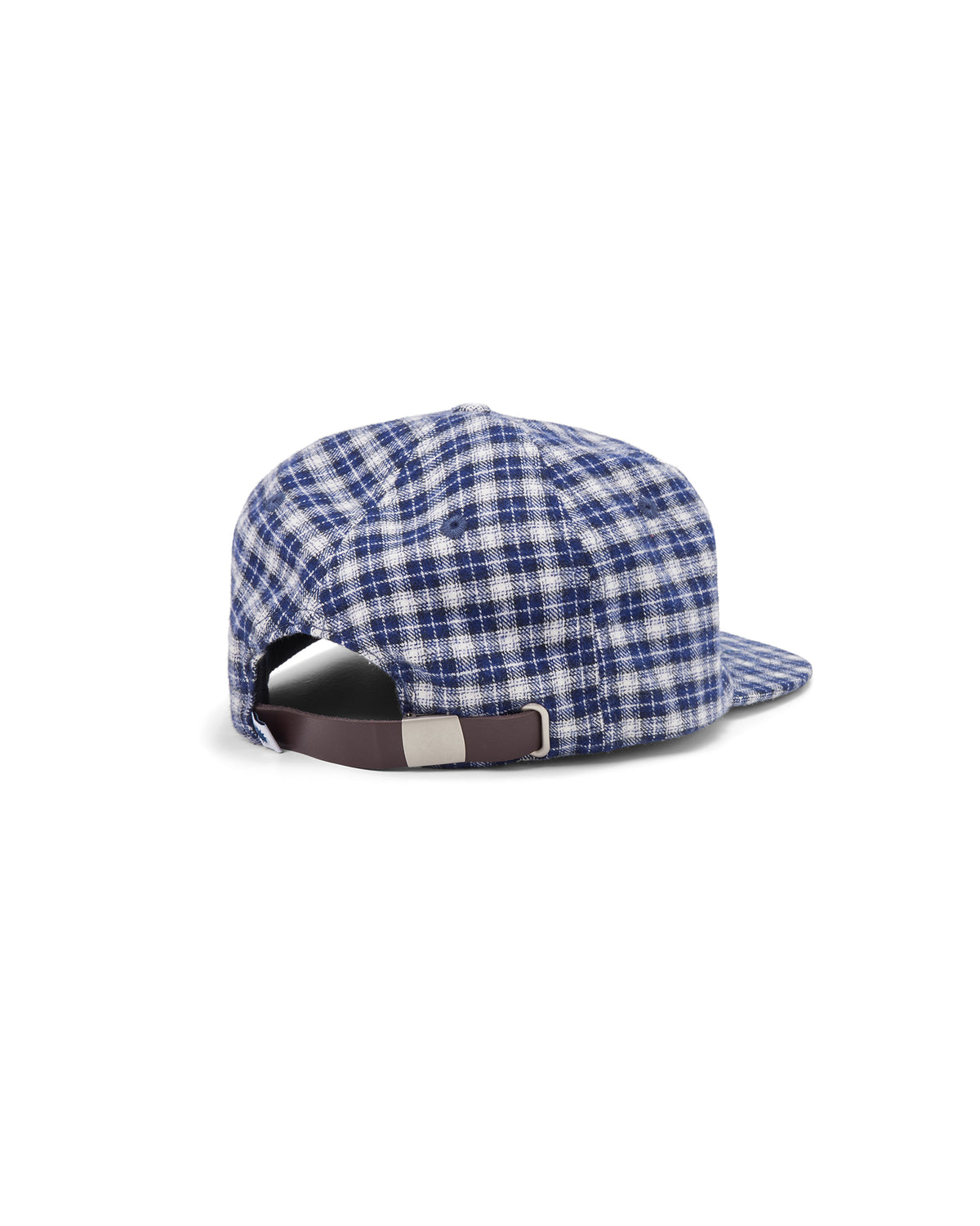 PLAID SCRIPT BALLCAP | NAVY BRUSHED TWILL