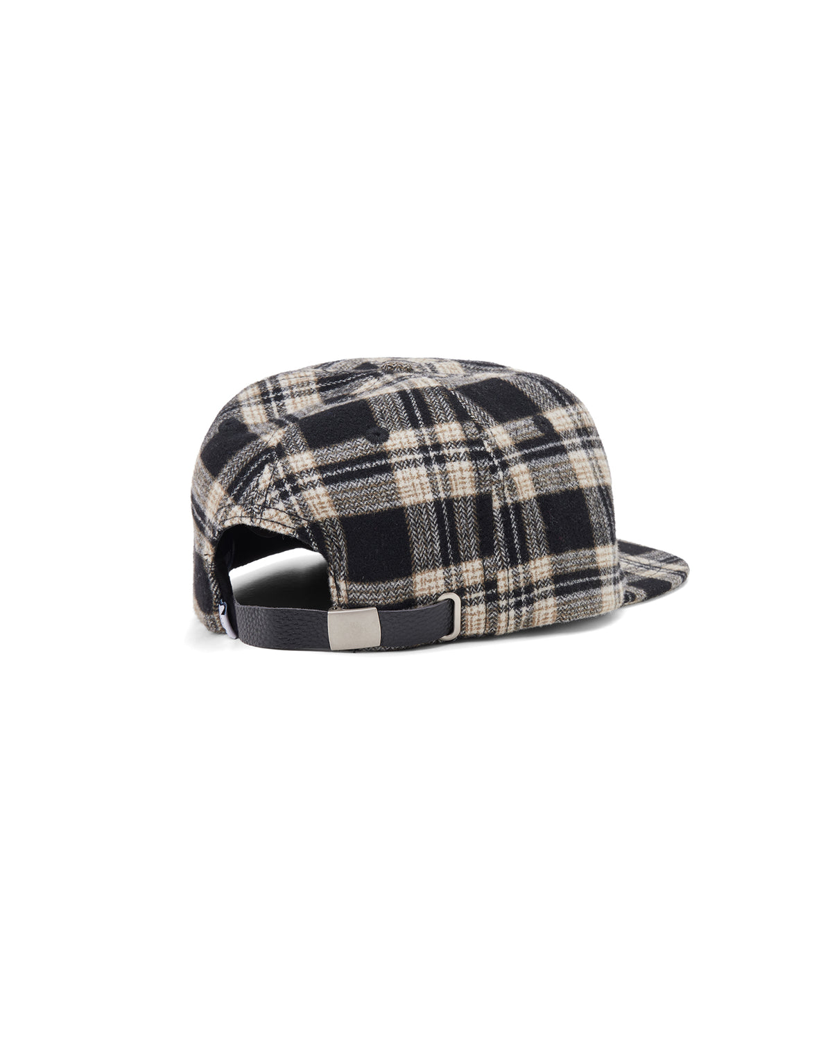 SPELLOUT BALLCAP | BLACK WOOL PLAID