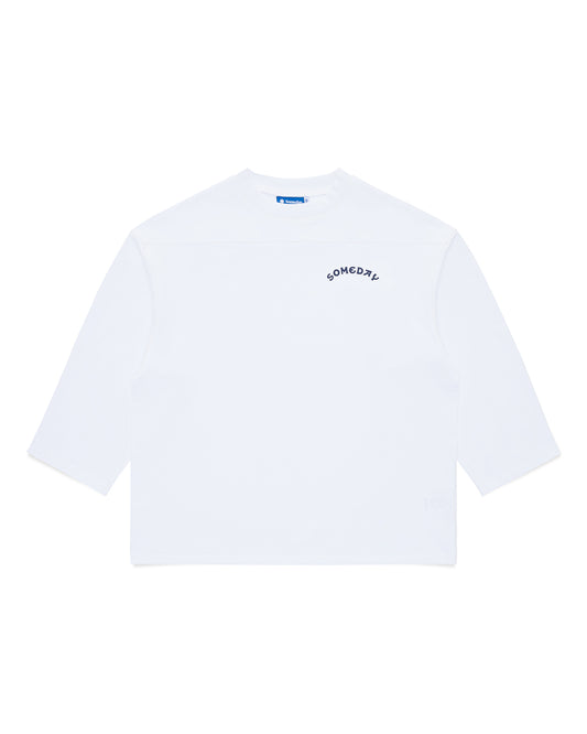 BLEACHER 3/4 SLEEVE TEE | WHITE
