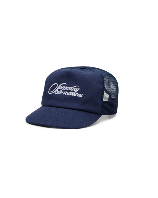 SCRIPT HBT TRUCKER CAP | NAVY