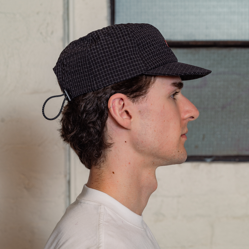 GRID BENDY BRIM | CHECKERED BLACK