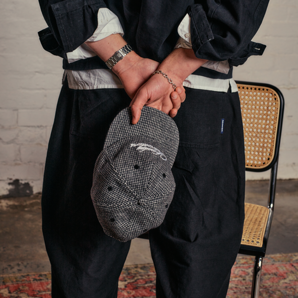 SCRIPT BALLCAP | HOUNDSTOOTH