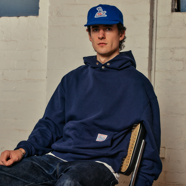 50's SNAP HOODIE | NAVY