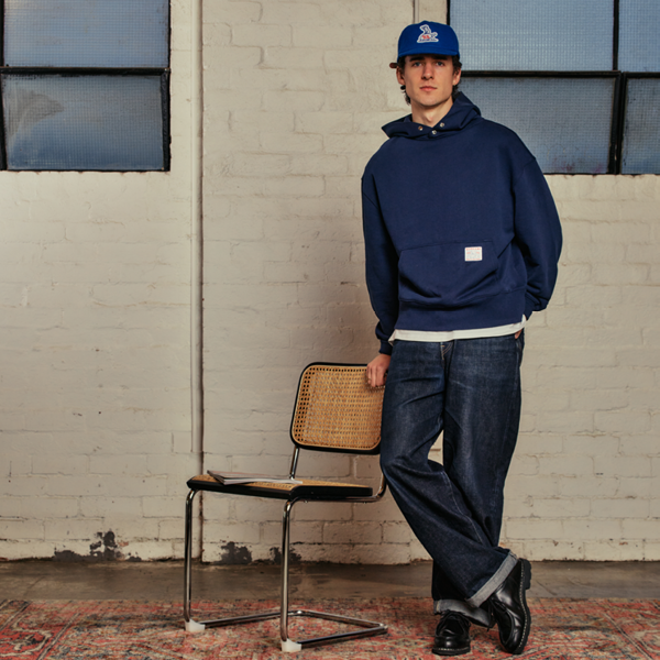 50's SNAP HOODIE | NAVY