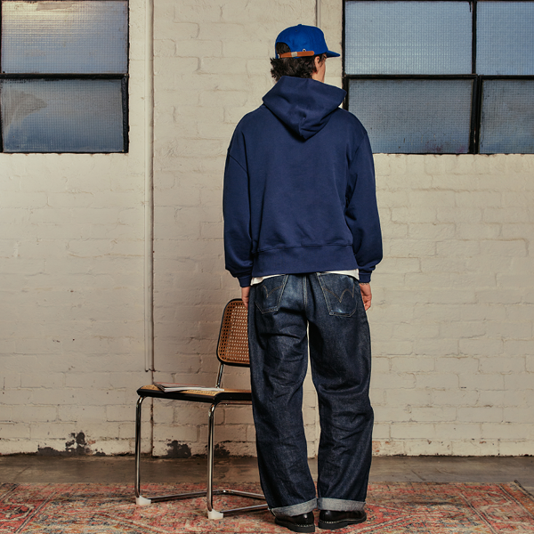 50's SNAP HOODIE | NAVY