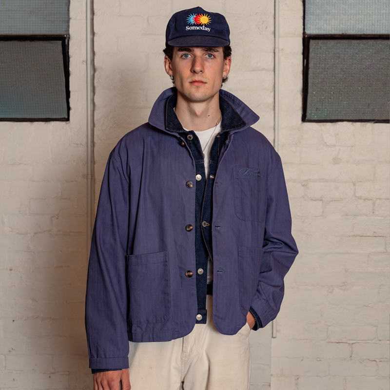 EVERYWEAR CHORE COAT | WASHED INDIGO