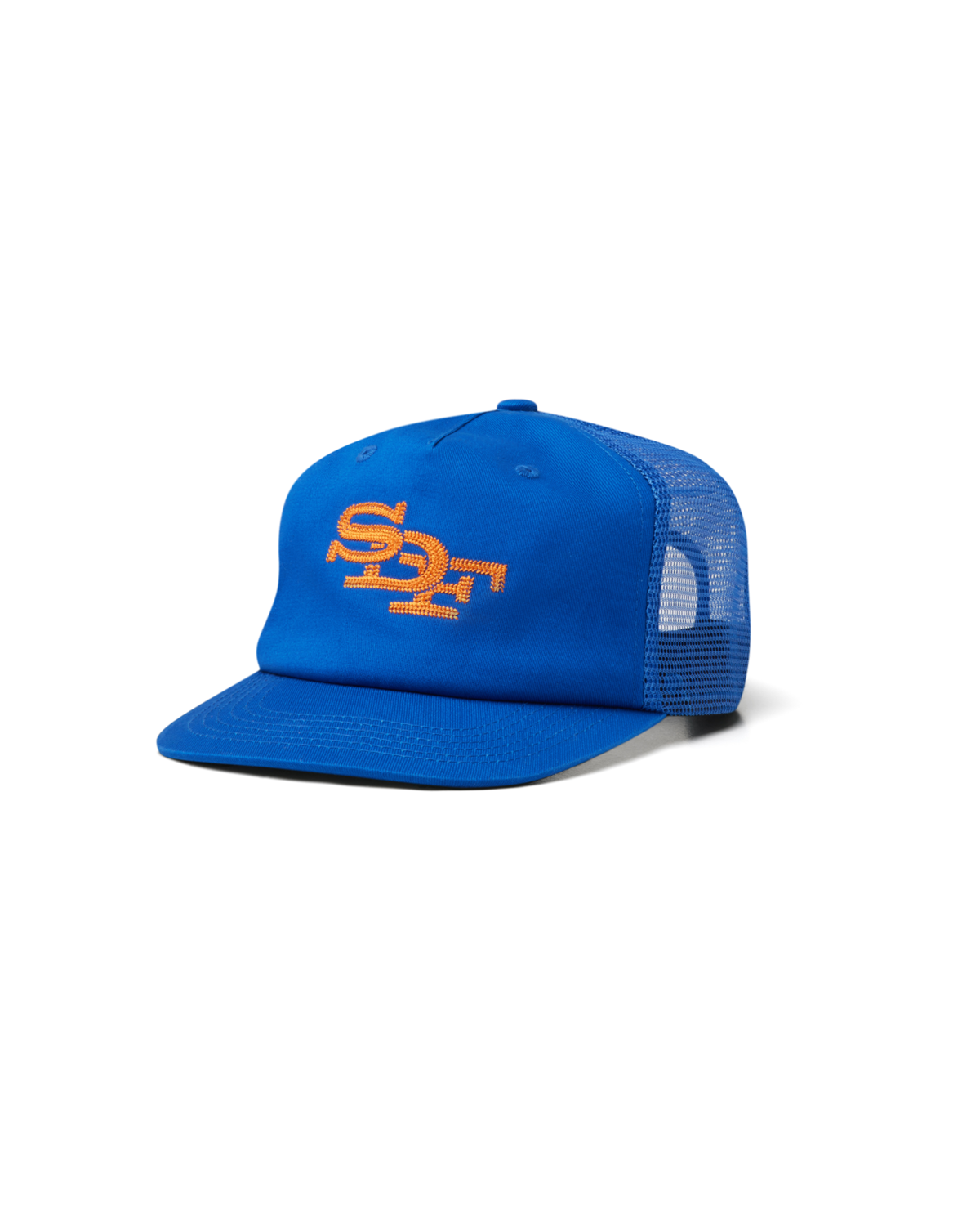 MONOGRAM TRUCKER CAP | ROYAL