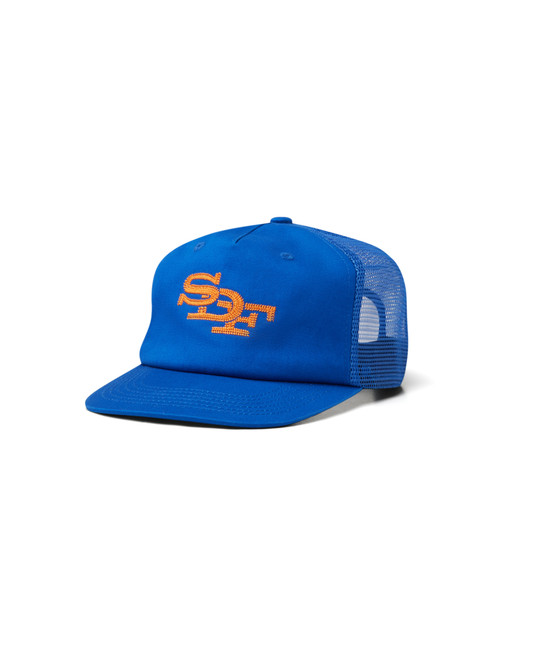 MONOGRAM TRUCKER CAP | ROYAL