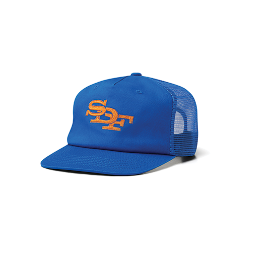 MONOGRAM TRUCKER CAP | ROYAL